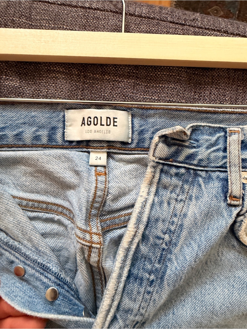 Agolde Light Wash High-Rise Women's Jeans